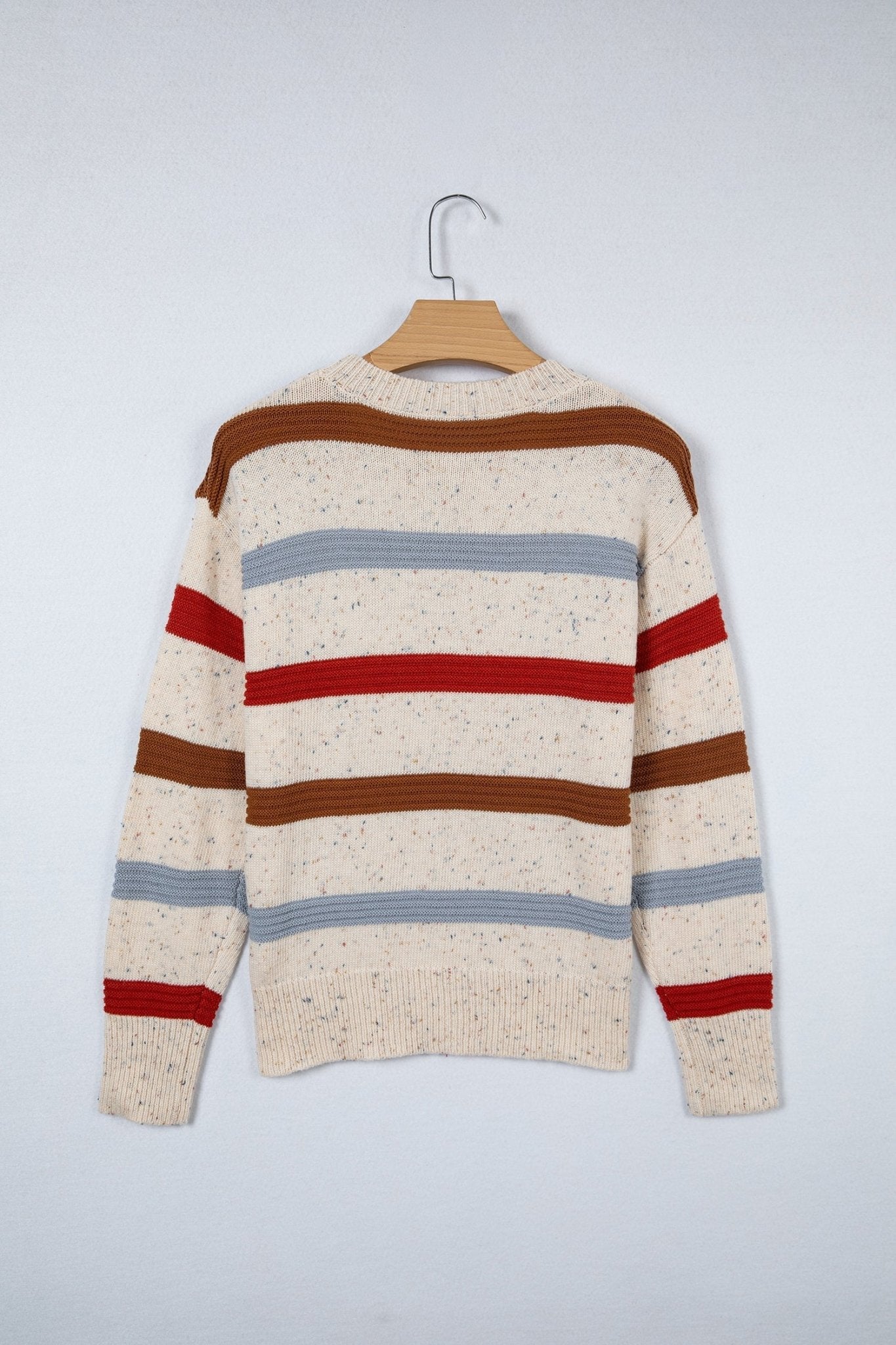 Vivienne Shoulder Heathered Knit Sweater - Hello Beautiful BoutiqueSweatersThreaded Pear