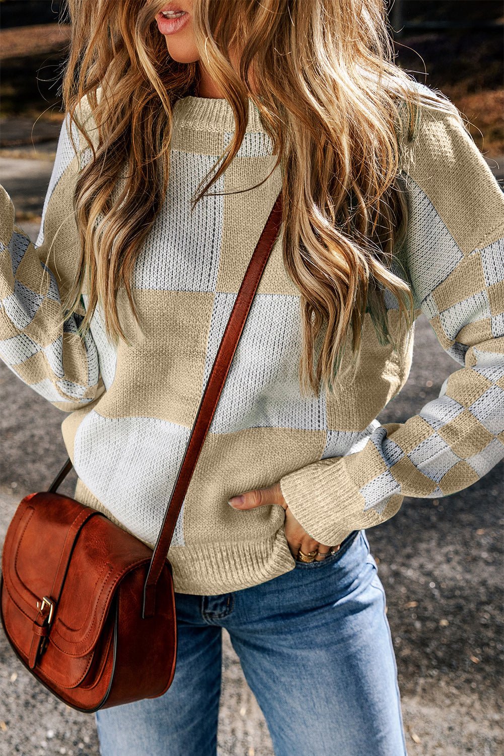 Vivifira Print Drop Shoulder Sweater - Hello Beautiful BoutiqueSweatersThreaded Pear