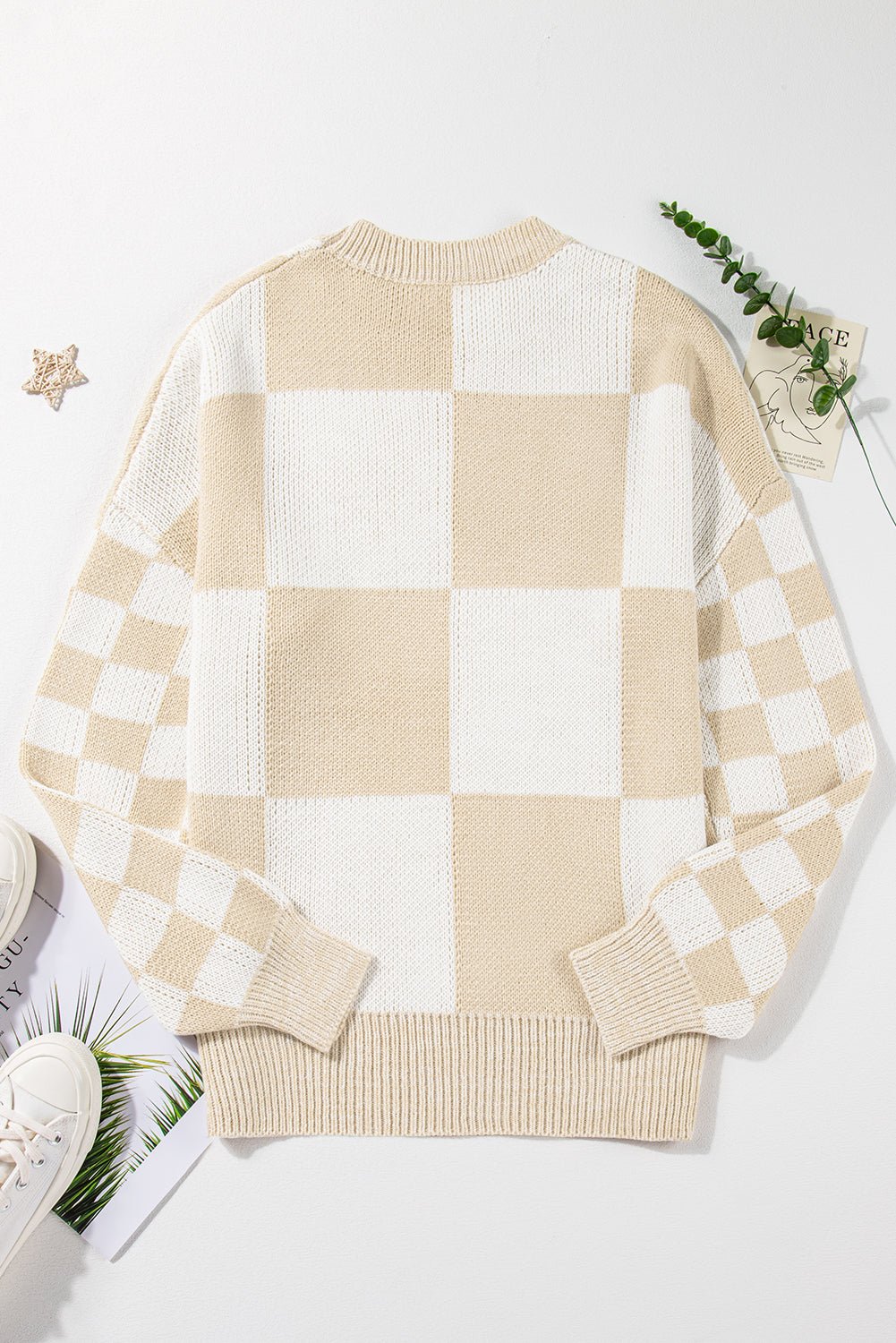 Vivifira Print Drop Shoulder Sweater - Hello Beautiful BoutiqueSweatersThreaded Pear