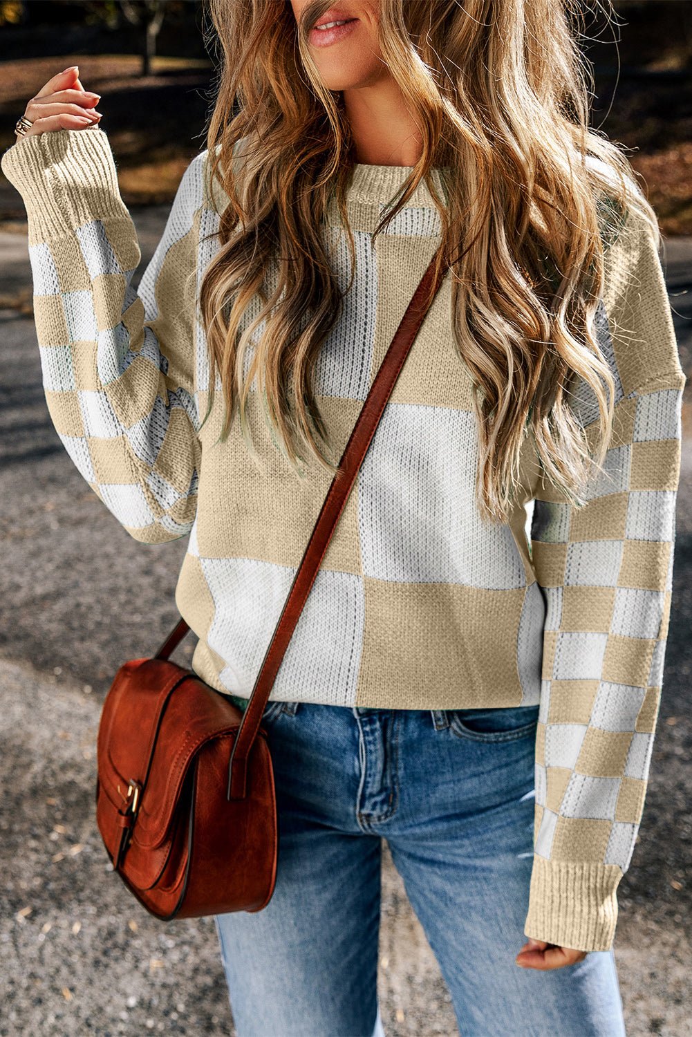 Vivifira Print Drop Shoulder Sweater - Hello Beautiful BoutiqueSweatersThreaded Pear