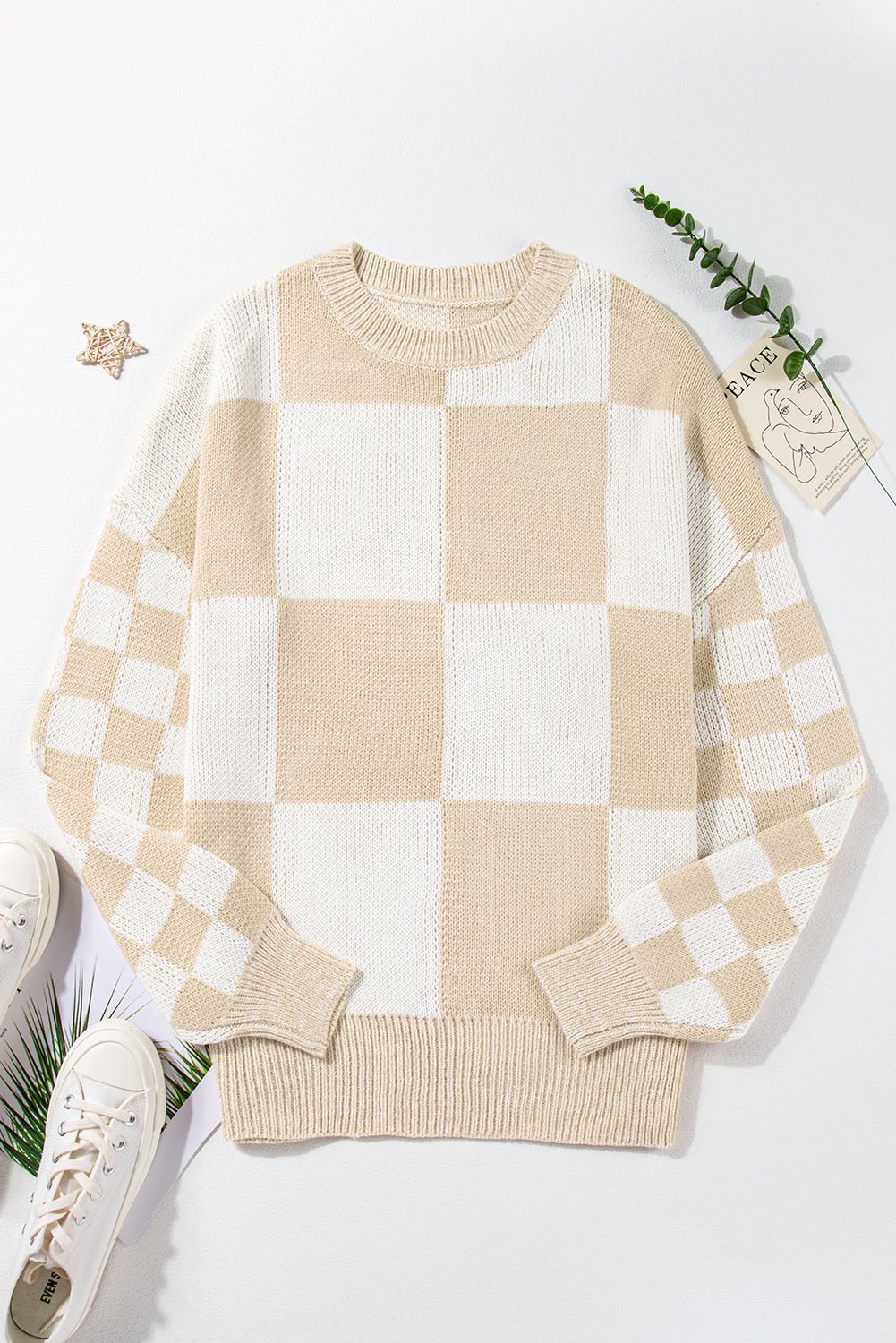 Vivifira Print Drop Shoulder Sweater - Hello Beautiful BoutiqueSweatersThreaded Pear