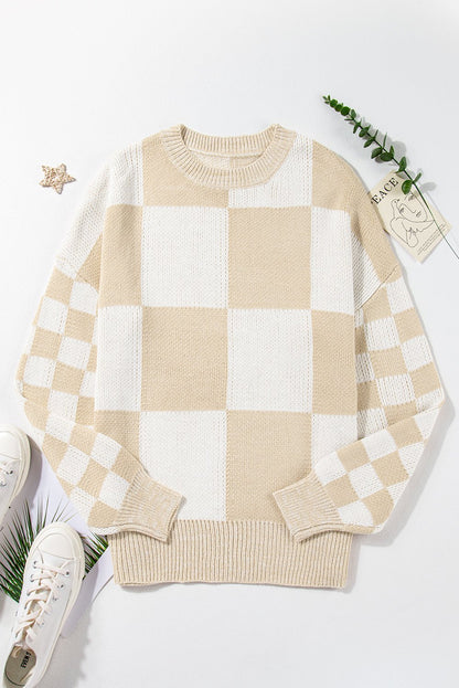 Vivifira Print Drop Shoulder Sweater - Hello Beautiful BoutiqueSweatersThreaded Pear