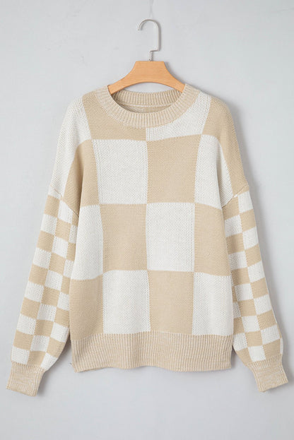 Vivifira Print Drop Shoulder Sweater - Hello Beautiful BoutiqueSweatersThreaded Pear