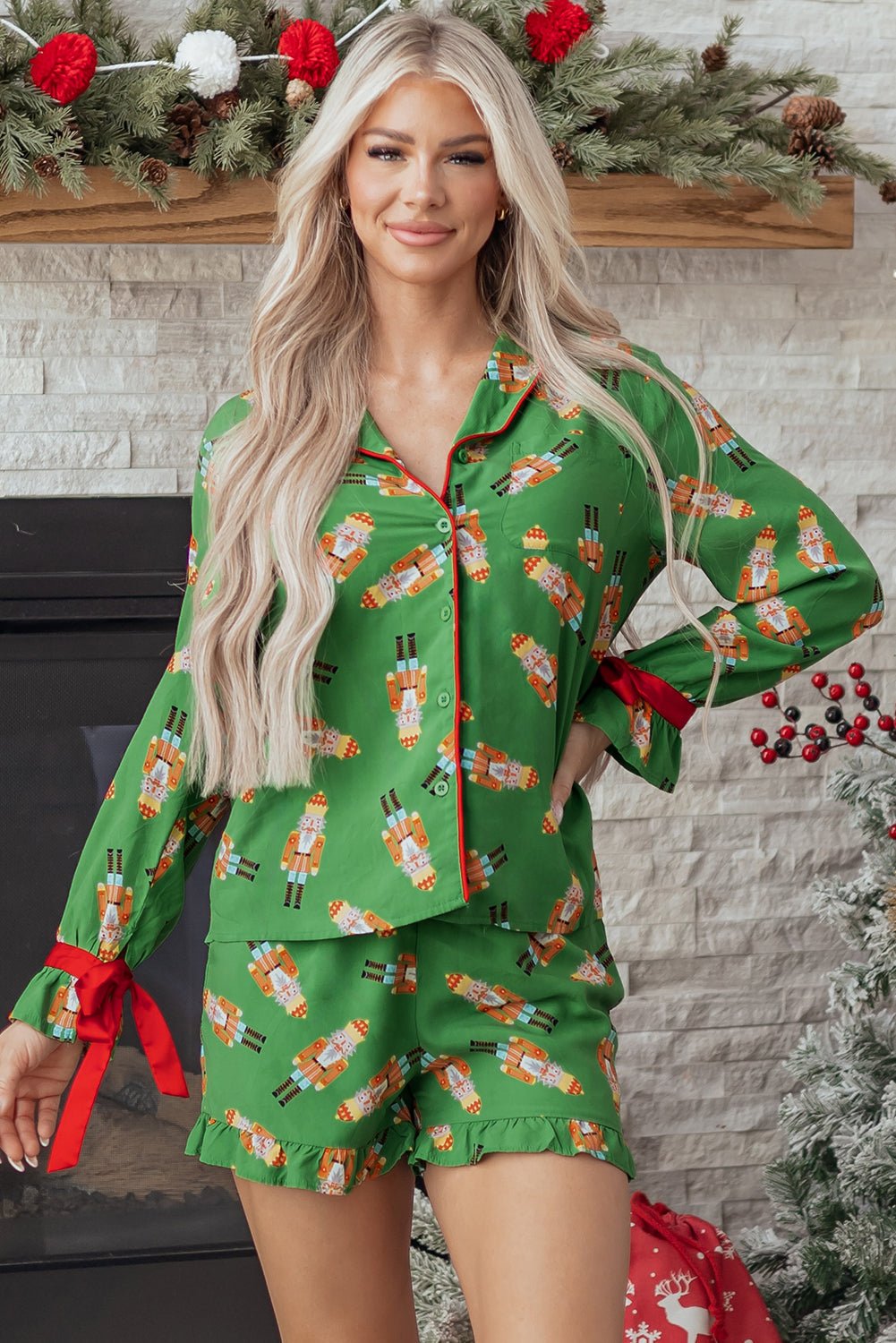 Vivisha Silky 2pcs Pajama Set - Hello Beautiful BoutiqueSleepwearThreaded Pear