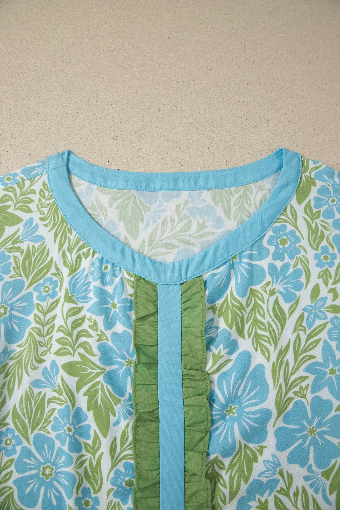 Waverly Trim Half Sleeve Blouse - Hello Beautiful BoutiqueBlouses & ShirtsThreaded Pear