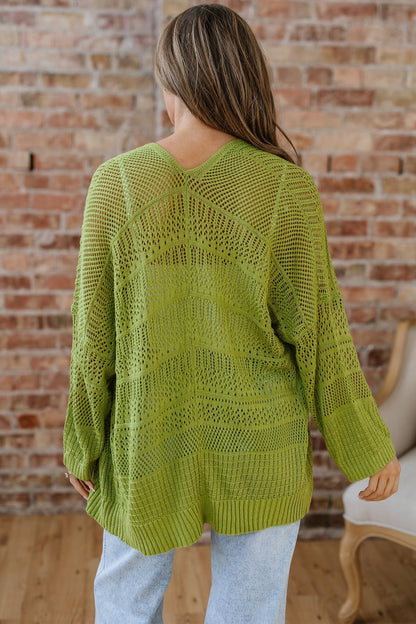 Whitley Crochet Knit Open Cardigan - Hello Beautiful BoutiqueCardigansThreaded Pear