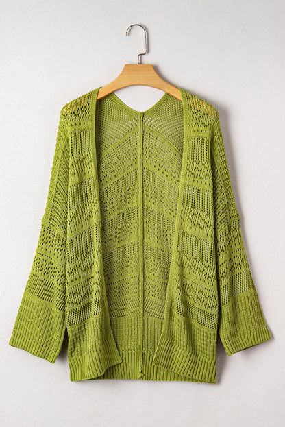 Whitley Crochet Knit Open Cardigan - Hello Beautiful BoutiqueCardigansThreaded Pear