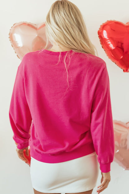 Whitley Heart Patch Graphic Sweatshirt - Hello Beautiful BoutiqueSweatshirts & HoodiesThreaded Pear