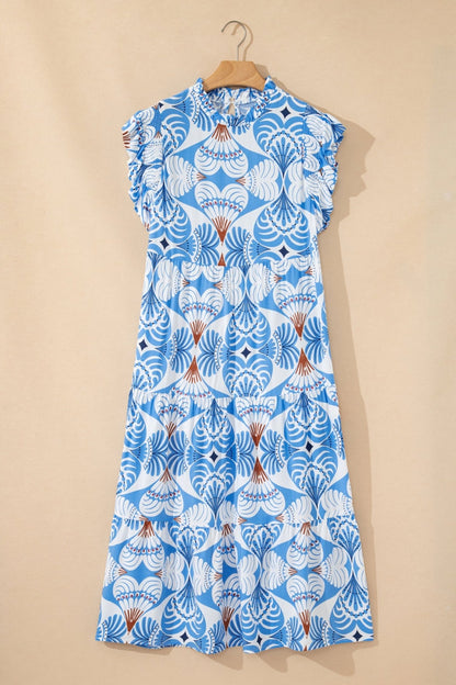 Whitley Sleeve Vacation Long Dress - Hello Beautiful BoutiqueMaxi DressesThreaded Pear