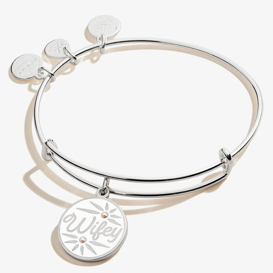 'Wifey' Charm Bangle - Hello Beautiful BoutiqueBraceletsALEX AND ANI