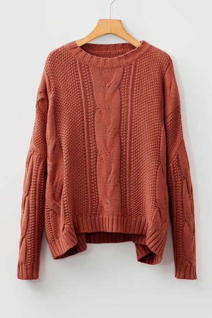 Willaira Slouchy Textured Knit Sweater - Hello Beautiful BoutiqueSweatersThreaded Pear