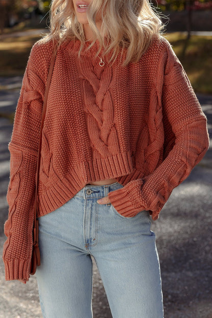 Willaira Slouchy Textured Knit Sweater - Hello Beautiful BoutiqueSweatersThreaded Pear