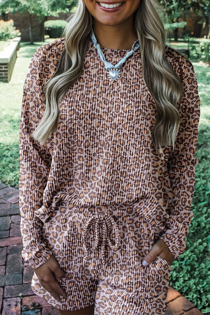Willow Ribbed Long Sleeve Lounge Set - Hello Beautiful BoutiqueShort SetsThreaded Pear