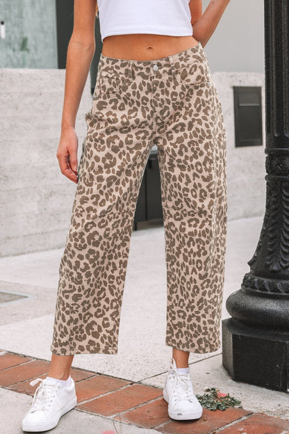 Winnie Print Straight Loose Jeans - Hello Beautiful BoutiqueJeansThreaded Pear