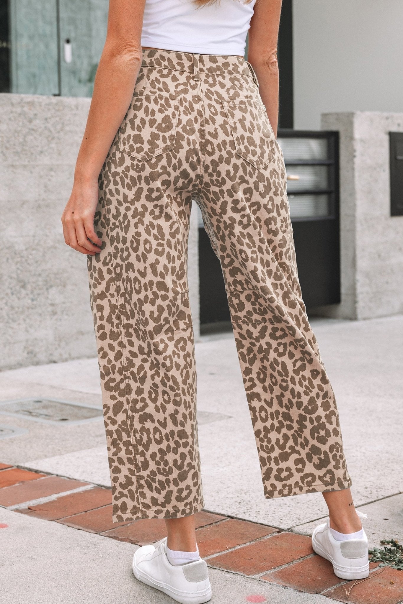 Winnie Print Straight Loose Jeans - Hello Beautiful BoutiqueJeansThreaded Pear