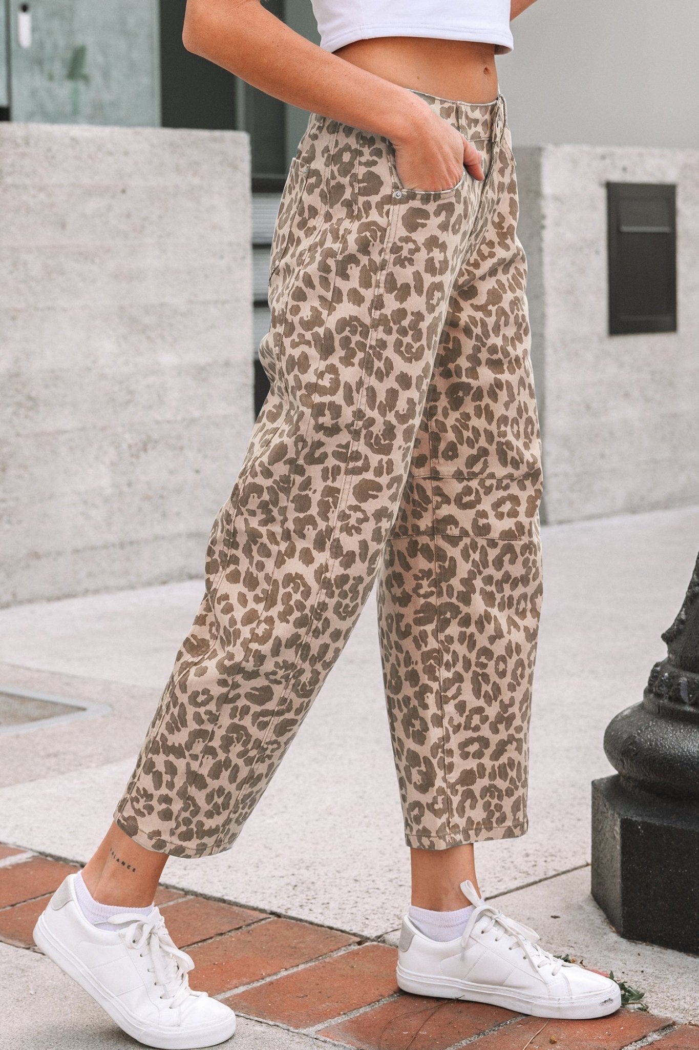 Winnie Print Straight Loose Jeans - Hello Beautiful BoutiqueJeansThreaded Pear