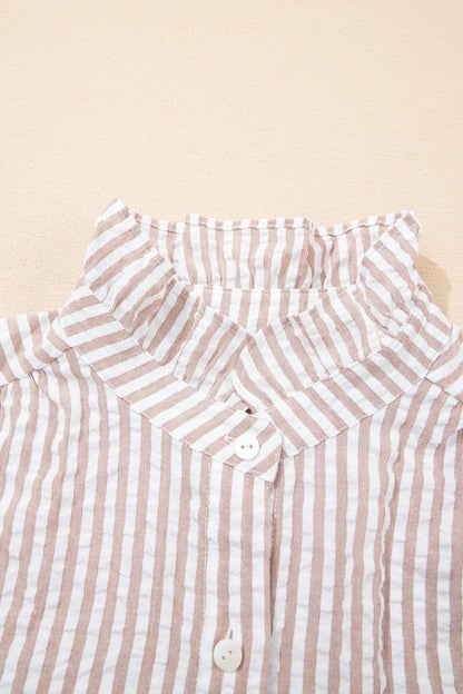 Winona Collar Half Sleeve Shirt - Hello Beautiful BoutiqueMaxi DressesThreaded Pear