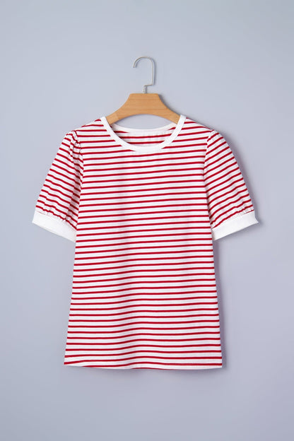 Winona Puff Sleeve T Shirt - Hello Beautiful BoutiqueTops & TeesThreaded Pear