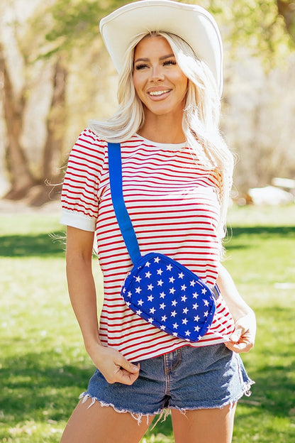 Winona Puff Sleeve T Shirt - Hello Beautiful BoutiqueTops & TeesThreaded Pear