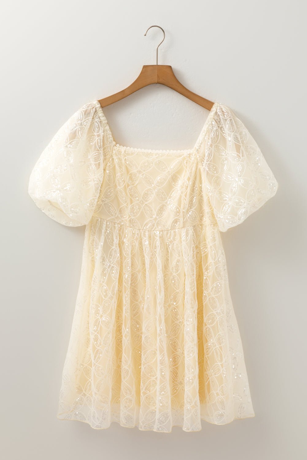 Winter Bubble Sleeve Square Dress - Hello Beautiful BoutiqueMini DressesThreaded Pear