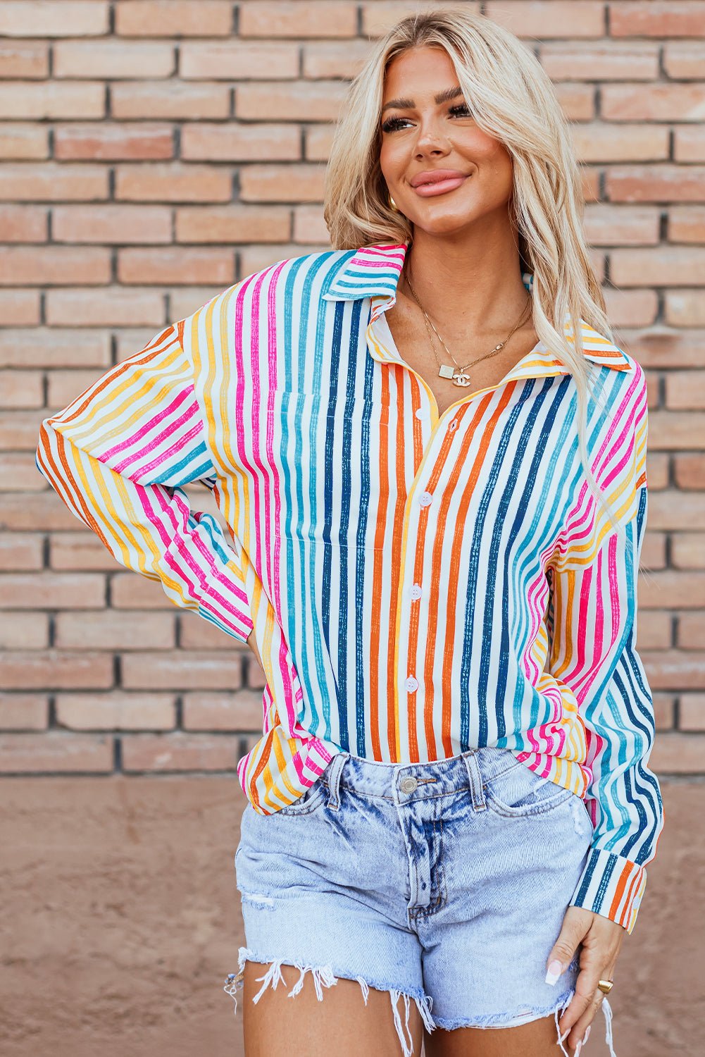 Winter Drop Shoulder Loose Shirt - Hello Beautiful BoutiqueBlouses & ShirtsThreaded Pear