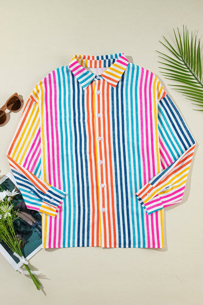Winter Drop Shoulder Loose Shirt - Hello Beautiful BoutiqueBlouses & ShirtsThreaded Pear