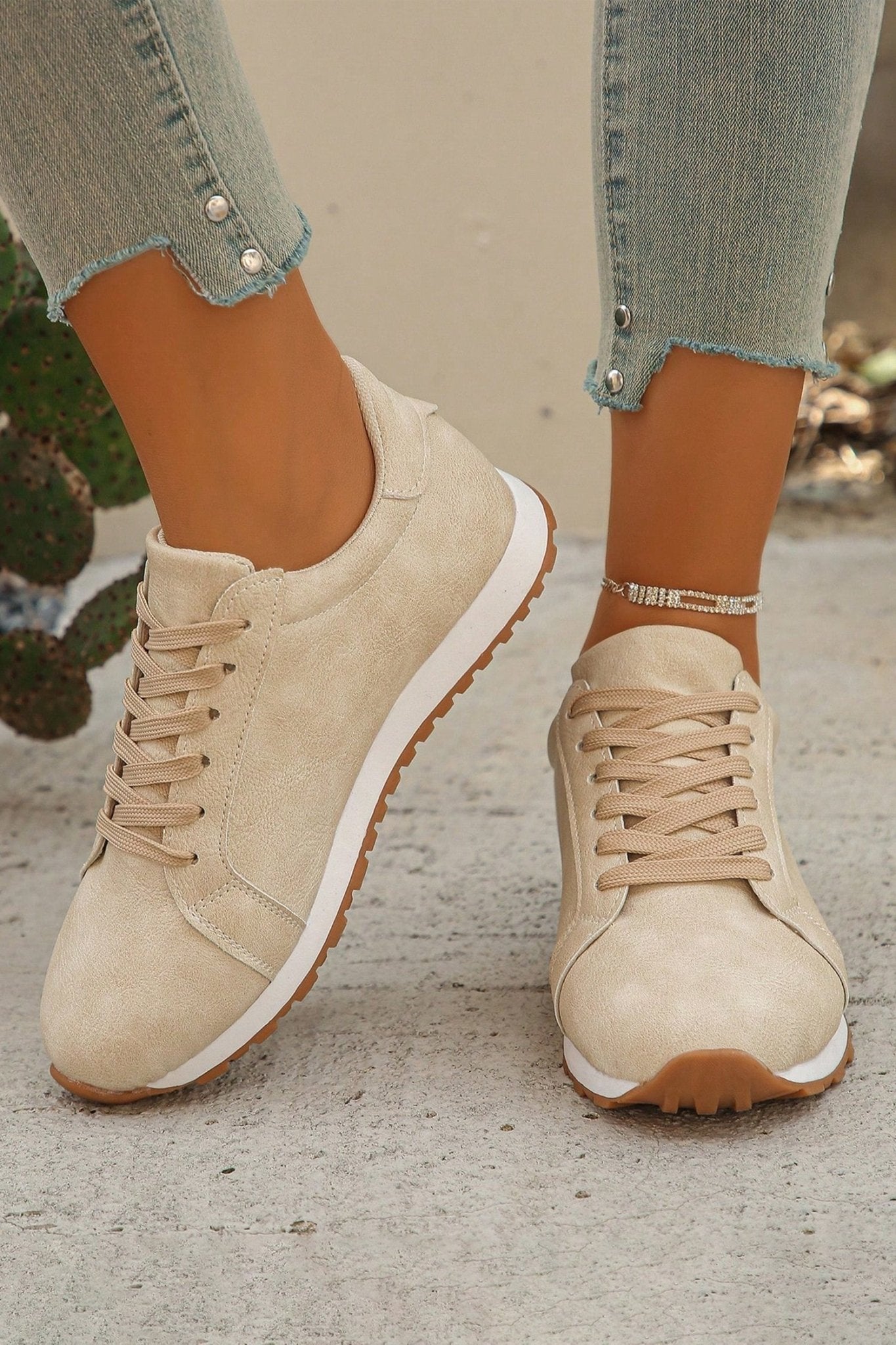 Wren Suede Lace Up Sneakers - Hello Beautiful BoutiqueWomens ShoesThreaded Pear