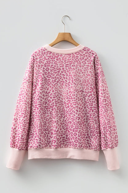Wrenlee Print Patchwork Sweatshirt - Hello Beautiful BoutiqueSweatshirts & HoodiesThreaded Pear