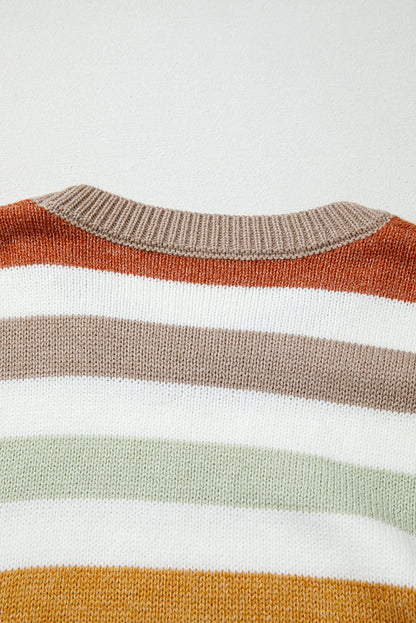 Wrenleigh Colorblock Drop Shoulder PLUS Sweater - Hello Beautiful BoutiquePlus Size Sweaters & CardigansThreaded Pear
