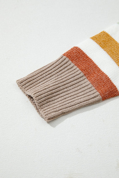 Wrenleigh Colorblock Drop Shoulder PLUS Sweater - Hello Beautiful BoutiquePlus Size Sweaters & CardigansThreaded Pear