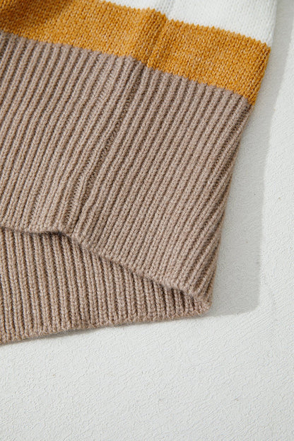 Wrenleigh Colorblock Drop Shoulder PLUS Sweater - Hello Beautiful BoutiquePlus Size Sweaters & CardigansThreaded Pear