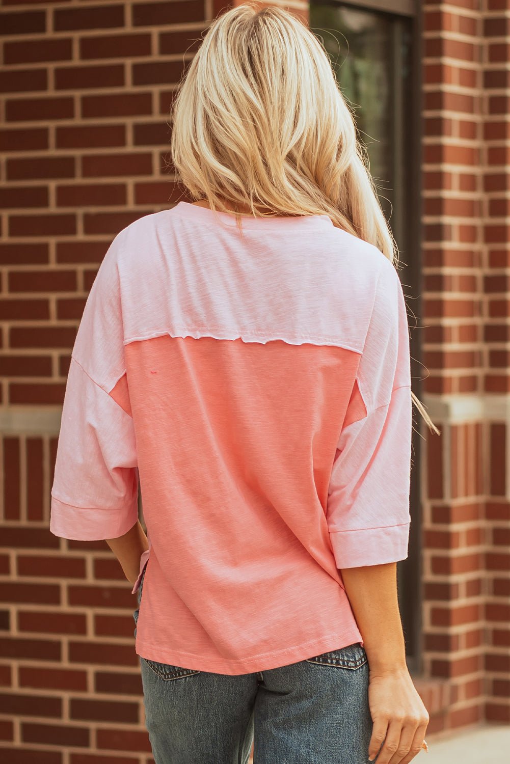Wrenleigh Sleeve Oversized T Shirt - Hello Beautiful BoutiqueLong Sleeve TopsThreaded Pear