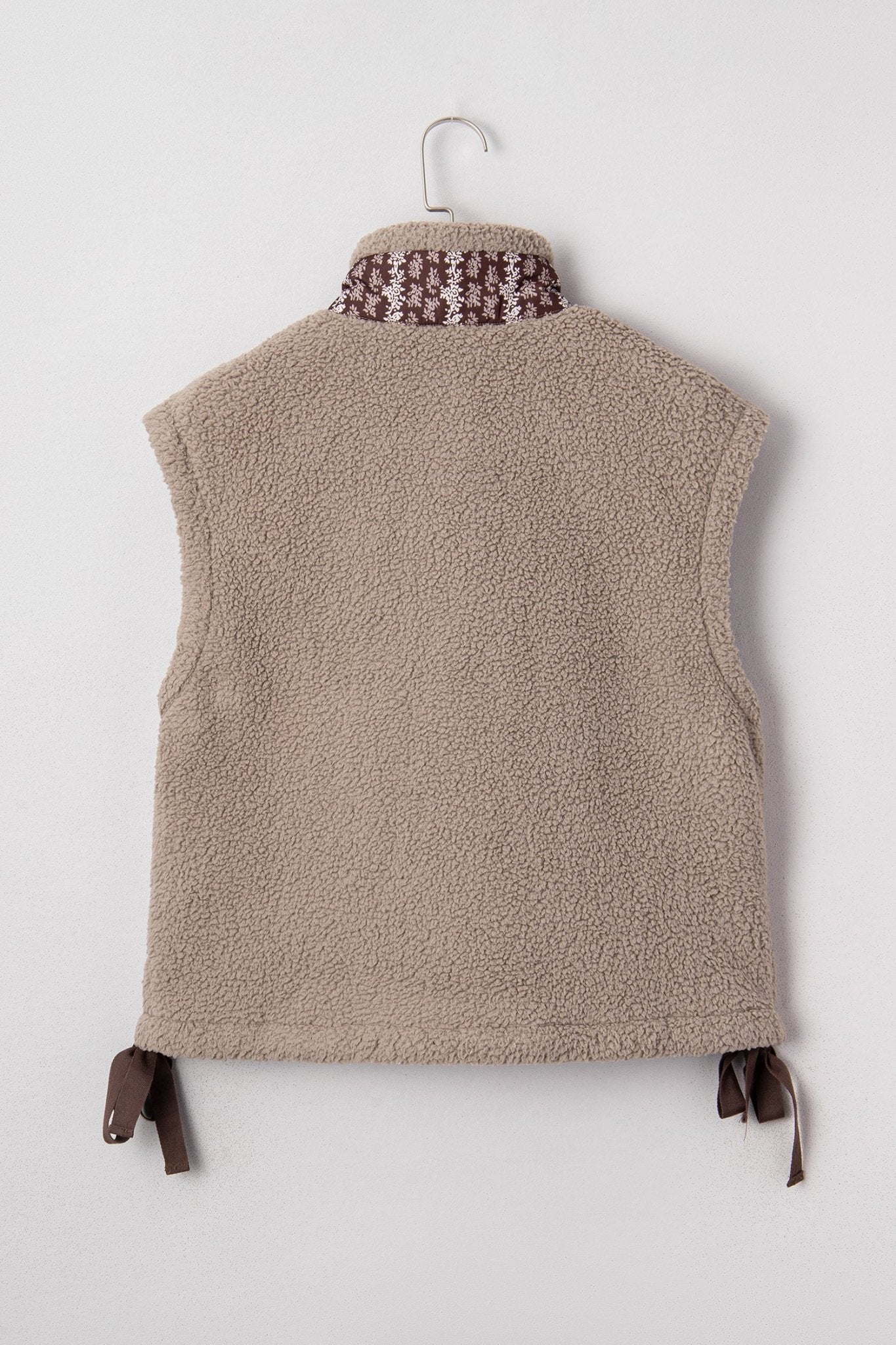 Wrenley Bows Sherpa Fleece Vest - Hello Beautiful BoutiqueVestsThreaded Pear