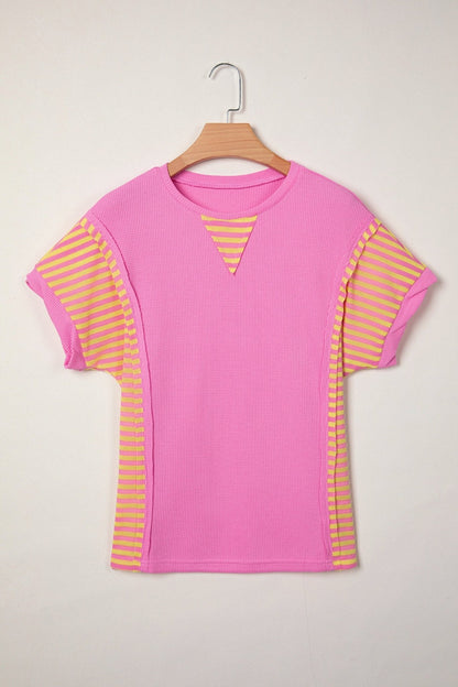 Wynter Patchwork Loose T Shirt - Hello Beautiful BoutiqueTops & TeesThreaded Pear