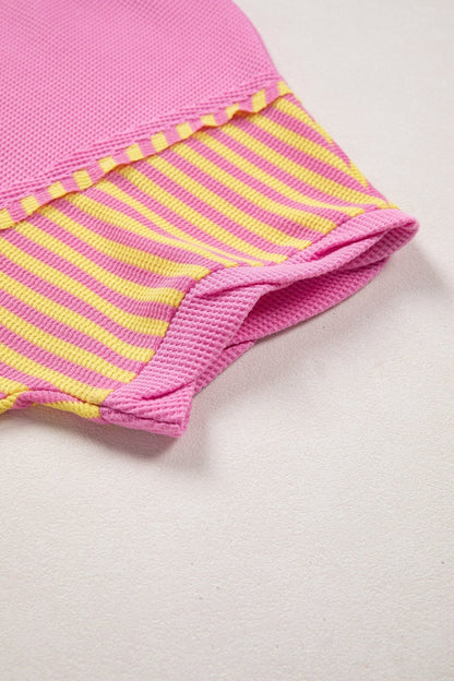 Wynter Patchwork Loose T Shirt - Hello Beautiful BoutiqueTops & TeesThreaded Pear