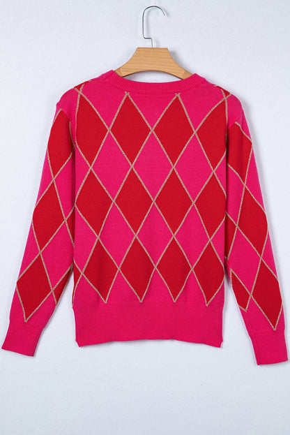 Wynter Pattern Knit Casual Sweater - Hello Beautiful BoutiqueSweatersThreaded Pear