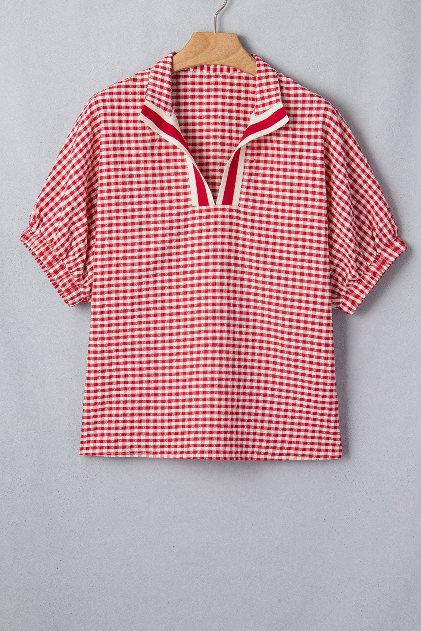 Wynter Sleeve Colorblock Trim Blouse - Hello Beautiful BoutiqueBlouses & ShirtsThreaded Pear