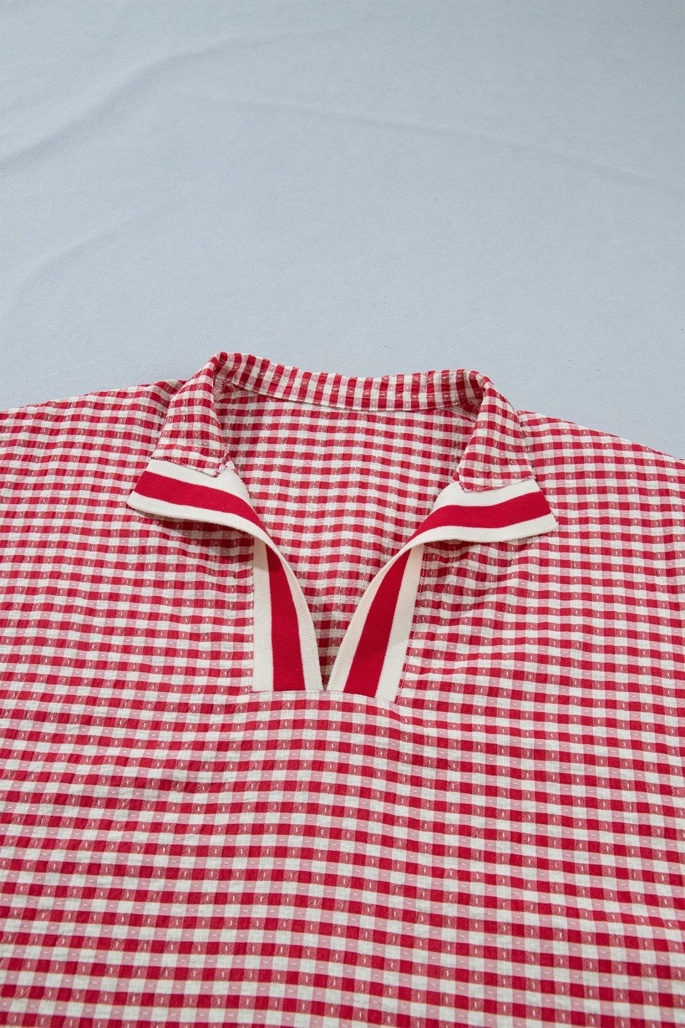 Wynter Sleeve Colorblock Trim Blouse - Hello Beautiful BoutiqueBlouses & ShirtsThreaded Pear