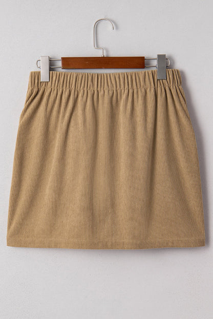 Xiomara Front Faux Mini Skirt - Hello Beautiful BoutiqueSkirts & PetticoatThreaded Pear