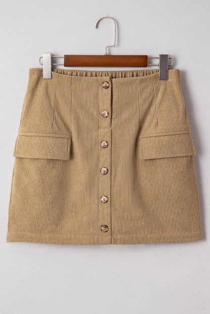 Xiomara Front Faux Mini Skirt - Hello Beautiful BoutiqueSkirts & PetticoatThreaded Pear