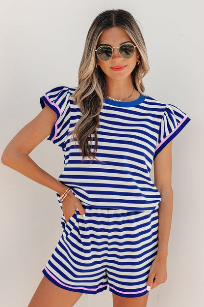 Xiomara Trim Cap Sleeve Top - Hello Beautiful BoutiqueShort SetsThreaded Pear