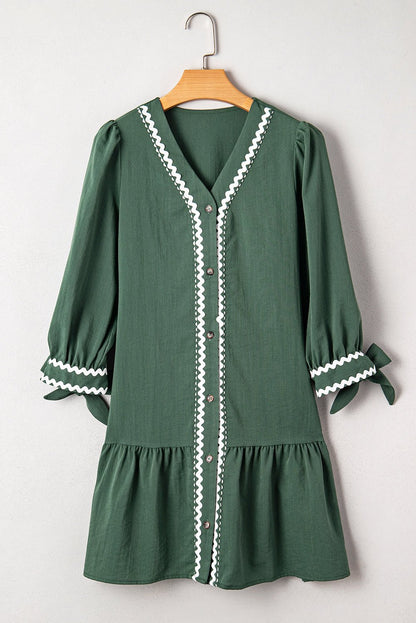 Xyla Bracelet Sleeve Shift Dress - Hello Beautiful BoutiqueMini DressesThreaded Pear