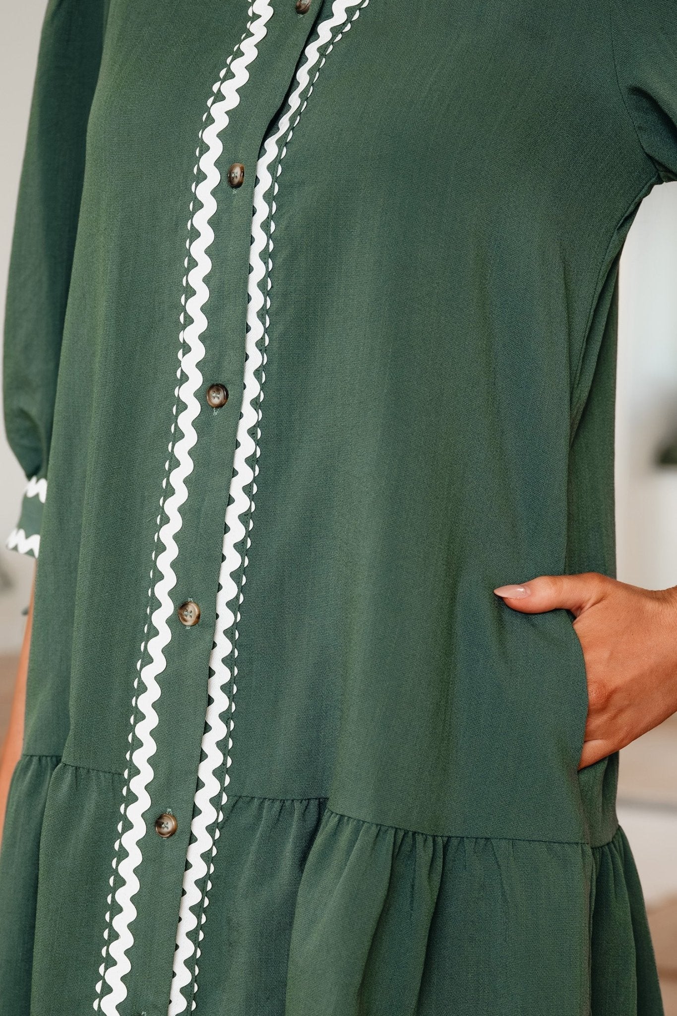 Xyla Bracelet Sleeve Shift Dress - Hello Beautiful BoutiqueMini DressesThreaded Pear