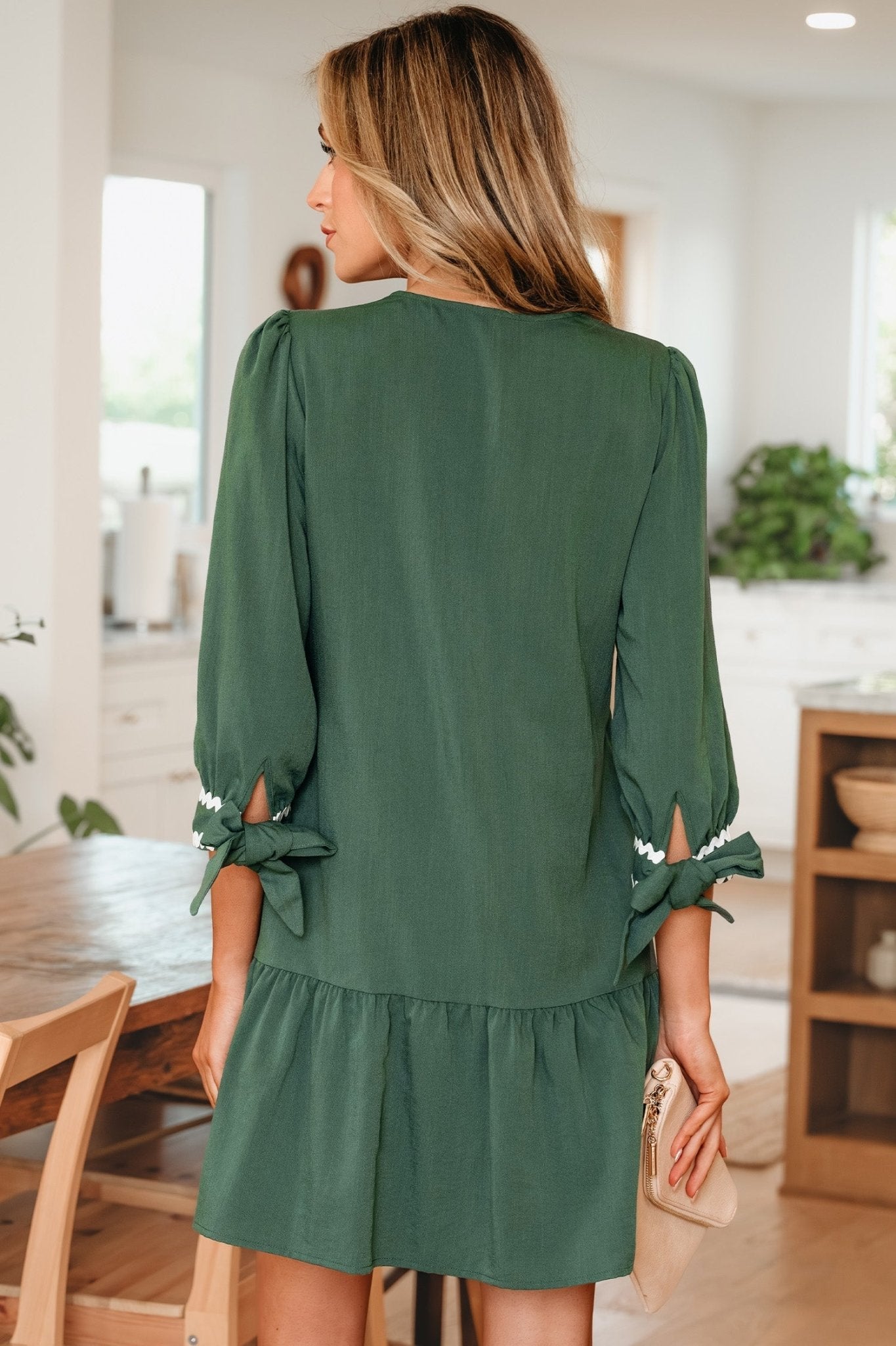 Xyla Bracelet Sleeve Shift Dress - Hello Beautiful BoutiqueMini DressesThreaded Pear