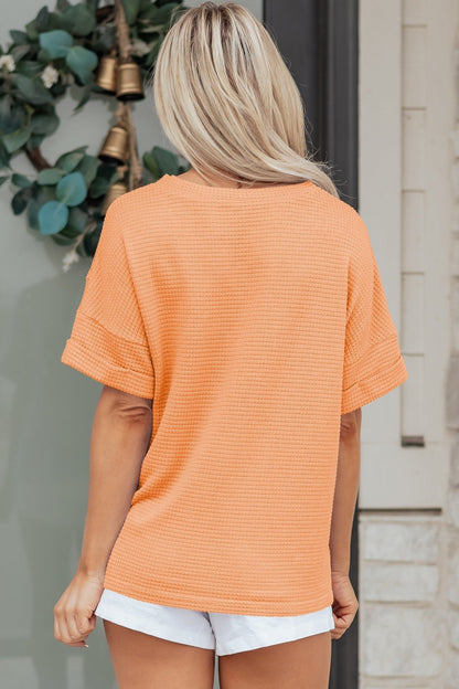 Xyla Short Sleeve Knit Top - Hello Beautiful BoutiqueTops & TeesThreaded Pear