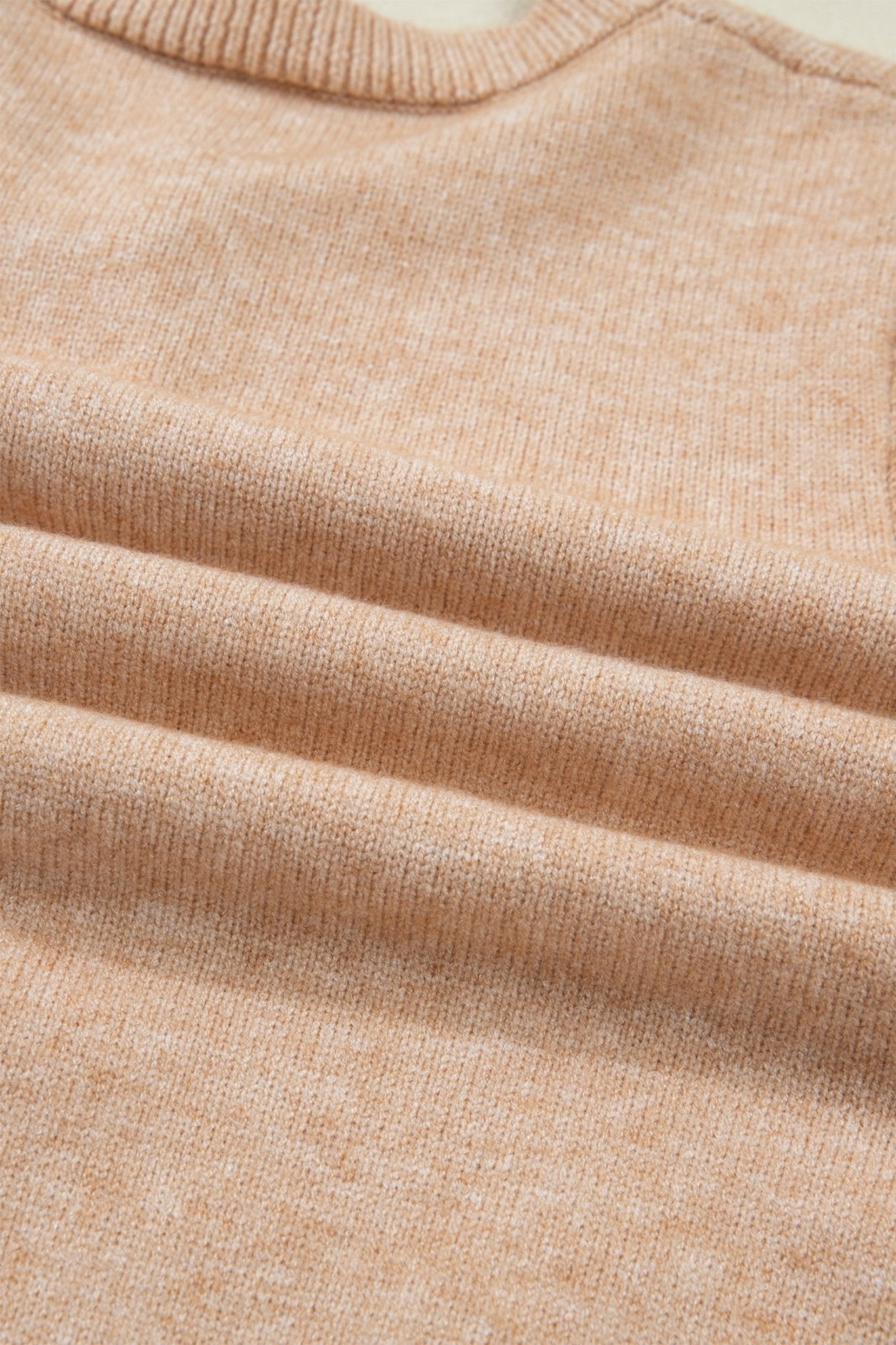 Yamileth Oatmeal Ruffle Trim Sweater - Hello Beautiful BoutiqueCardigansThreaded Pear