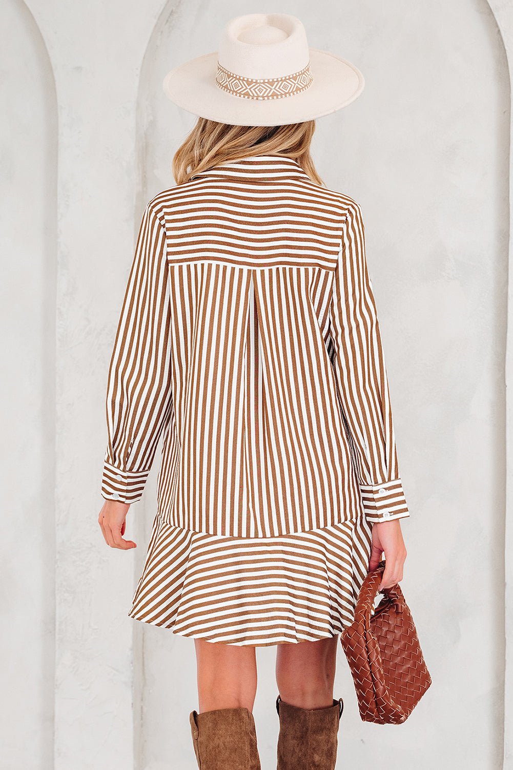 Yamileth Shirt Mini Dress Long Sleeve Top - Hello Beautiful BoutiqueMini DressesThreaded Pear