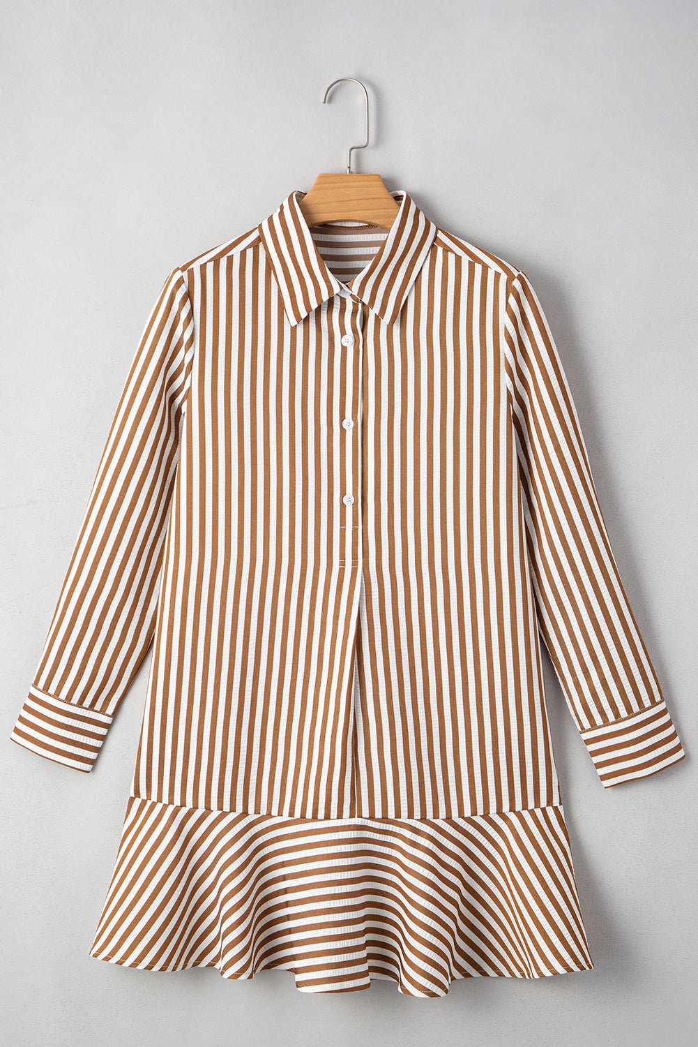 Yamileth Shirt Mini Dress Long Sleeve Top - Hello Beautiful BoutiqueMini DressesThreaded Pear