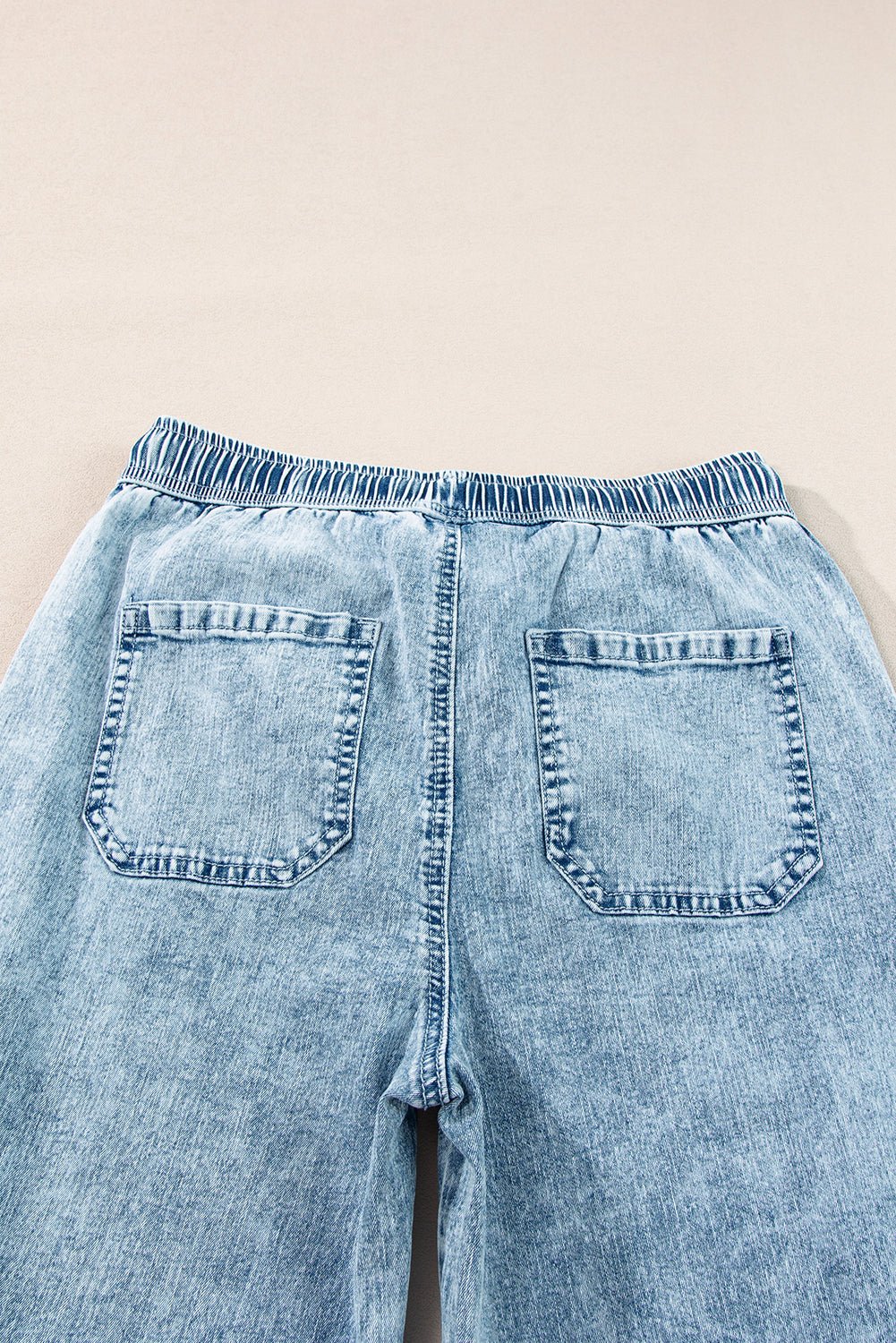 Yamileth Waistband Loose Straight Pants - Hello Beautiful BoutiqueJeansThreaded Pear