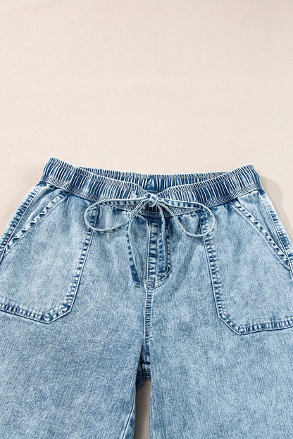 Yamileth Waistband Loose Straight Pants - Hello Beautiful BoutiqueJeansThreaded Pear